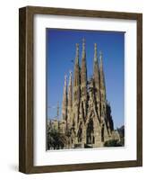 La Sagrada Familia, Gaudi Cathedral, Barcelona, Catalonia (Cataluna) (Catalunya), Spain, Europe-Adina Tovy-Framed Photographic Print