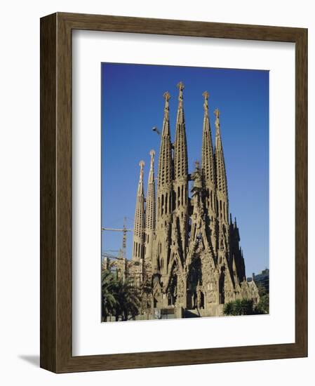 La Sagrada Familia, Gaudi Cathedral, Barcelona, Catalonia (Cataluna) (Catalunya), Spain, Europe-Adina Tovy-Framed Photographic Print