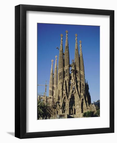 La Sagrada Familia, Gaudi Cathedral, Barcelona, Catalonia (Cataluna) (Catalunya), Spain, Europe-Adina Tovy-Framed Photographic Print