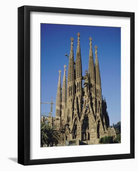 La Sagrada Familia, Gaudi Cathedral, Barcelona, Catalonia (Cataluna) (Catalunya), Spain, Europe-Adina Tovy-Framed Photographic Print