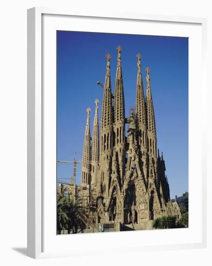 La Sagrada Familia, Gaudi Cathedral, Barcelona, Catalonia (Cataluna) (Catalunya), Spain, Europe-Adina Tovy-Framed Photographic Print