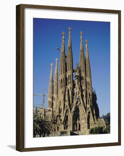 La Sagrada Familia, Gaudi Cathedral, Barcelona, Catalonia (Cataluna) (Catalunya), Spain, Europe-Adina Tovy-Framed Photographic Print