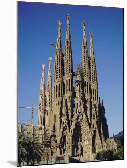 La Sagrada Familia, Gaudi Cathedral, Barcelona, Catalonia (Cataluna) (Catalunya), Spain, Europe-Adina Tovy-Mounted Photographic Print