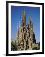 La Sagrada Familia, Gaudi Cathedral, Barcelona, Catalonia (Cataluna) (Catalunya), Spain, Europe-Adina Tovy-Framed Photographic Print