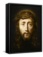 La Sainte Face couronnée d'épines-Philippe De Champaigne-Framed Stretched Canvas