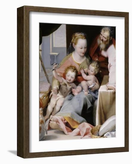 La Sainte Famille au chat-Federico Barocci-Framed Giclee Print