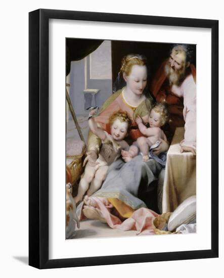 La Sainte Famille au chat-Federico Barocci-Framed Giclee Print