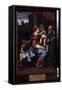 La Sainte Famille Avec Saint Jean Baptiste Enfant. Peinture De Annibale Carracci (Annibal Carrache,-Annibale Carracci-Framed Stretched Canvas