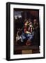La Sainte Famille Avec Saint Jean Baptiste Enfant. Peinture De Annibale Carracci (Annibal Carrache,-Annibale Carracci-Framed Giclee Print