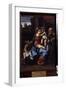 La Sainte Famille Avec Saint Jean Baptiste Enfant. Peinture De Annibale Carracci (Annibal Carrache,-Annibale Carracci-Framed Giclee Print