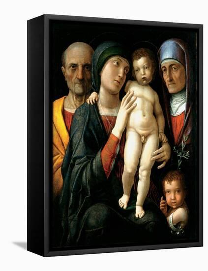 La Sainte Famille (The Holy Family) - Peinture De Andrea Mantegna (1431-1506), Huile Sur Toile (75X-Andrea Mantegna-Framed Stretched Canvas