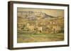 La Sainte-Victoire-Paul Cézanne-Framed Giclee Print