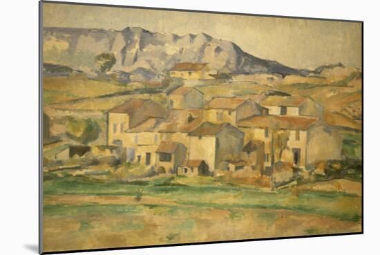 La Sainte-Victoire-Paul Cézanne-Mounted Giclee Print