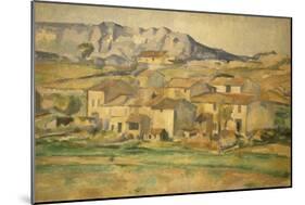 La Sainte-Victoire-Paul Cézanne-Mounted Giclee Print