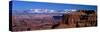 La Sal Mountains Seen from Canyonlands National Park, Utah, USA-null-Stretched Canvas