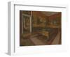 La Salle de billard au Menil Hubert-Edgar Degas-Framed Giclee Print