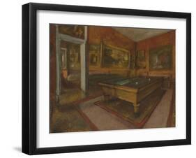 La Salle de billard au Menil Hubert-Edgar Degas-Framed Giclee Print