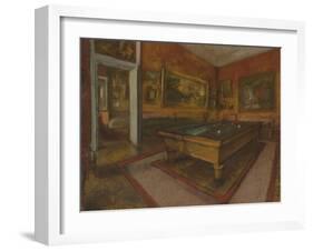 La Salle de billard au Menil Hubert-Edgar Degas-Framed Giclee Print