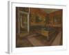 La Salle de billard au Menil Hubert-Edgar Degas-Framed Giclee Print