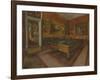 La Salle de billard au Menil Hubert-Edgar Degas-Framed Giclee Print