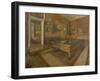 La Salle de billard au Menil Hubert-Edgar Degas-Framed Giclee Print