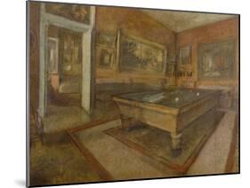 La Salle de billard au Menil Hubert-Edgar Degas-Mounted Giclee Print