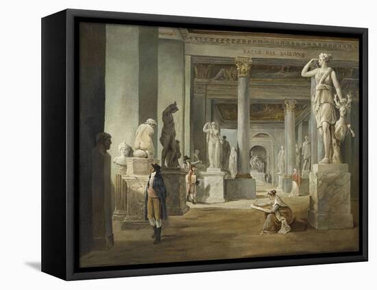 La Salle des Saisons au Louvre, vers 1802-1803-Hubert Robert-Framed Stretched Canvas