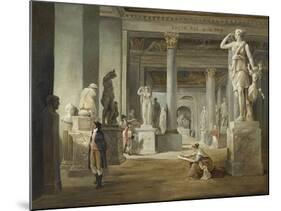 La Salle des Saisons au Louvre, vers 1802-1803-Hubert Robert-Mounted Giclee Print