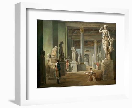 La Salle Des Saisons Au Louvre-Hubert Robert-Framed Giclee Print