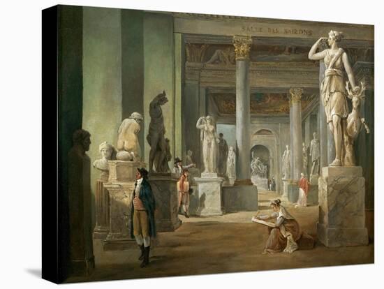 La Salle Des Saisons Au Louvre-Hubert Robert-Stretched Canvas