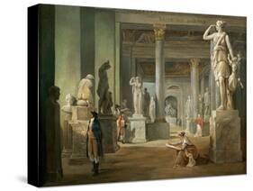 La Salle Des Saisons Au Louvre-Hubert Robert-Stretched Canvas