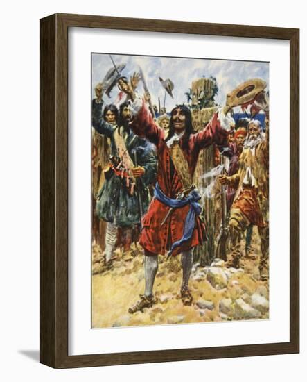 La Salle Taking Possession of Louisiana-Arthur C. Michael-Framed Giclee Print