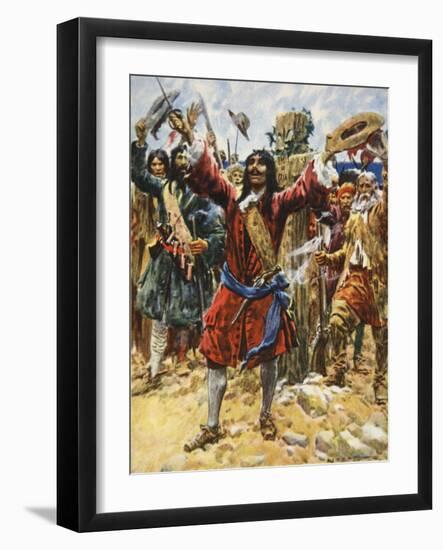 La Salle Taking Possession of Louisiana-Arthur C. Michael-Framed Giclee Print