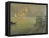 La Salute, Venice-Henri Eugene Augustin Le Sidaner-Framed Stretched Canvas