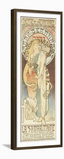 La Samaritaine, 1897 (Colour Litho)-Alphonse Marie Mucha-Framed Premium Giclee Print