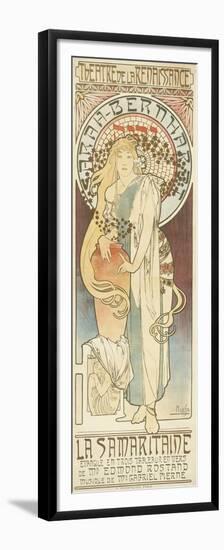 La Samaritaine, 1897 (Colour Litho)-Alphonse Marie Mucha-Framed Premium Giclee Print