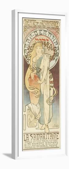 La Samaritaine, 1897 (Colour Litho)-Alphonse Marie Mucha-Framed Premium Giclee Print