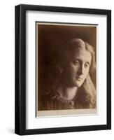 La Santa Julia, Portrait of Julia Prinsep Jackson, 1867-Julia Margaret Cameron-Framed Premium Giclee Print