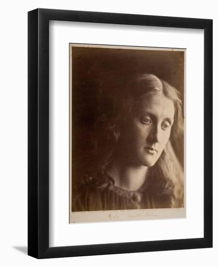 La Santa Julia, Portrait of Julia Prinsep Jackson, 1867-Julia Margaret Cameron-Framed Premium Giclee Print
