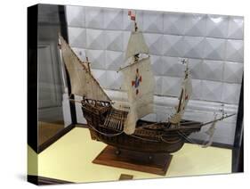 La Santa Mari?A. Ship Used by Columbus in This First Voyage, Model: 1:50-null-Stretched Canvas