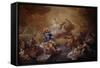 La Santísima Trinidad, la Virgen y santos, 1755-1756-Corrado Giaquinto-Framed Stretched Canvas
