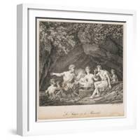 La Satyre Et Le Passant, 1819-Hippolyte Lecomte-Framed Giclee Print