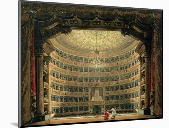 La Scala, Milan, During a Performance-null-Mounted Giclee Print