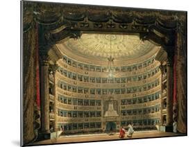 La Scala, Milan, During a Performance-null-Mounted Giclee Print