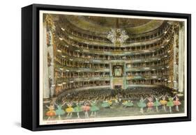 La Scala Opera House, Milan, Italy-null-Framed Stretched Canvas