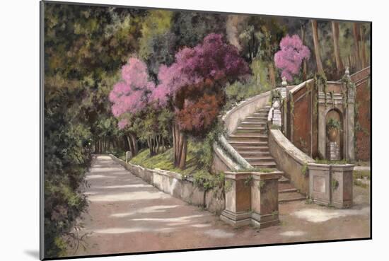 La Scalinata Sul Viale-Guido Borelli-Mounted Giclee Print