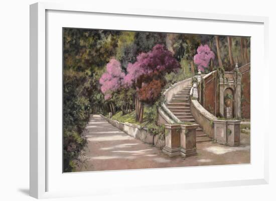 La Scalinata Sul Viale-Guido Borelli-Framed Giclee Print