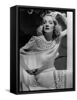 La scandaleuse by Berlin A Foreign Affair by BillyWilder with Marlene Dietrich, 1948 (b/w photo)-null-Framed Stretched Canvas