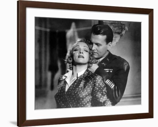 La scandaleuse by Berlin A Foreign Affair by BillyWilder with Marlene Dietrich and John Lund, 1948 -null-Framed Photo