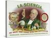 La Sciencia Brand Cigar Box Label-Lantern Press-Stretched Canvas